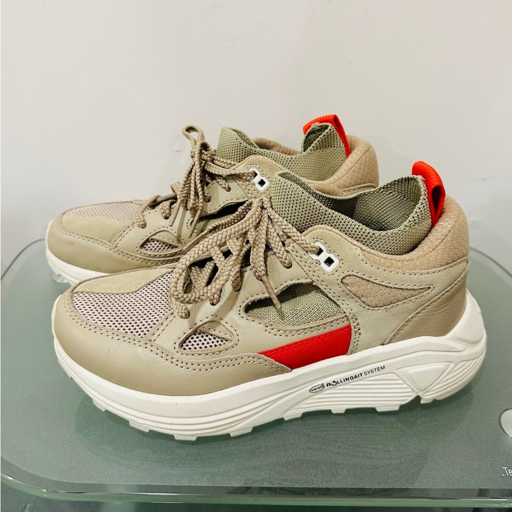 Brandblack Aura Men’s Tan Chunky Dad Sole Sock Shoes Sneakers 5,5 Trainers High
